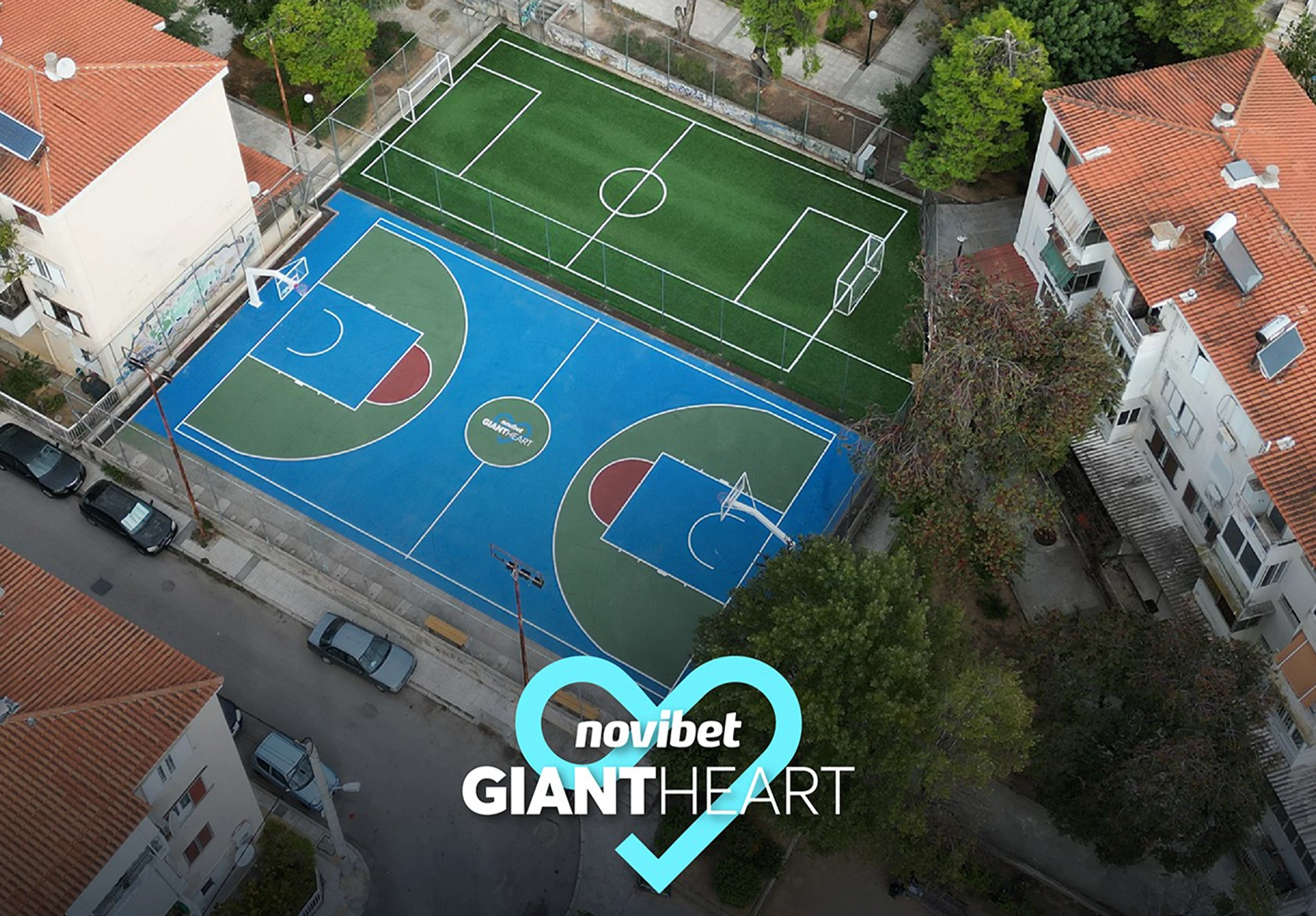 Novibet unveils two newly renovated courts through its Giant Heart CSR program