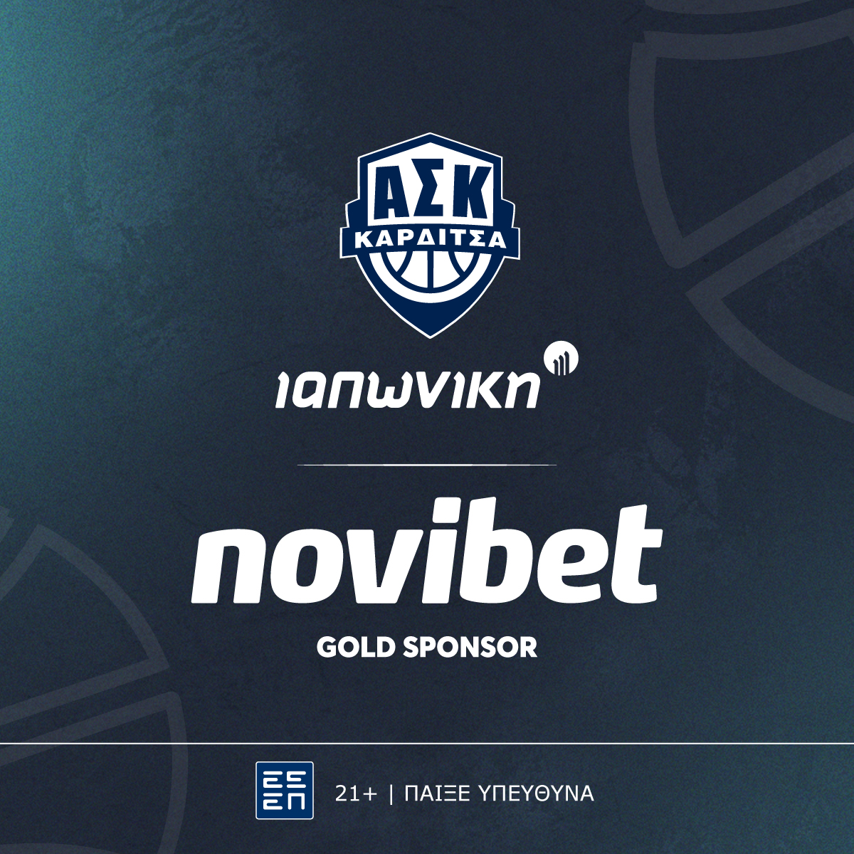 Novibet becomes Gold Sponsor of A.S. Karditsas IAPONIKI for the next two years